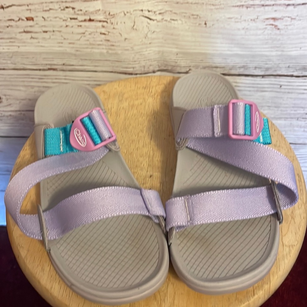 Chaco Sandals in Lavender and Teal